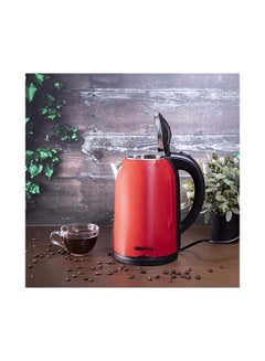 GEEPAS Double Layer Electric Kettle Cordless Water /Tea Kettle with  Stainless Steel Double Wall, Auto Shut-Off & Boil-Dry Protection | Ideal for Coffee, Tea, Water & More | 2 Years Warranty 1.7 L 1800 W GK38013 Red/Black  - Image 2