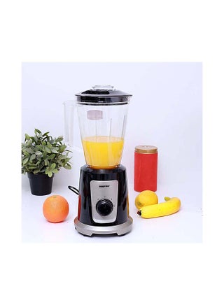 2-In-1 Multifunctional Blender, 2 Speed Control With Pulse Function, Stainless Steel Cutting Blades, Plastic Jars, Coffee Bean Grinder, Non Slip Feet For Stable 1.5 L 550 W GSB44030 Black/Grey/Clear - v1647255542/N39608335A_1