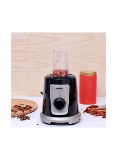 GEEPAS 2-In-1 Multifunctional Blender, 2 Speed Control With Pulse Function, Stainless Steel Cutting Blades, Plastic Jars, Coffee Bean Grinder, Non Slip Feet For Stable 1.5 L 550 W GSB44030 Black/Grey/Clear  - Image 3