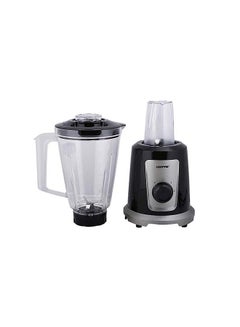 GEEPAS 2-In-1 Multifunctional Blender, 2 Speed Control With Pulse Function, Stainless Steel Cutting Blades, Plastic Jars, Coffee Bean Grinder, Non Slip Feet For Stable 1.5 L 550 W GSB44030 Black/Grey/Clear  - Image 4