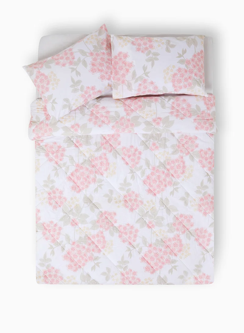 Noon East Comforter Set With Pillow Cover 50X75 Cm, Comforter 240X200 Cm - For Queen Size Mattress - 100% Cotton Cordelia Percale - Sleep Well Lightweight And Warm Bed Linen Cordelia Blush