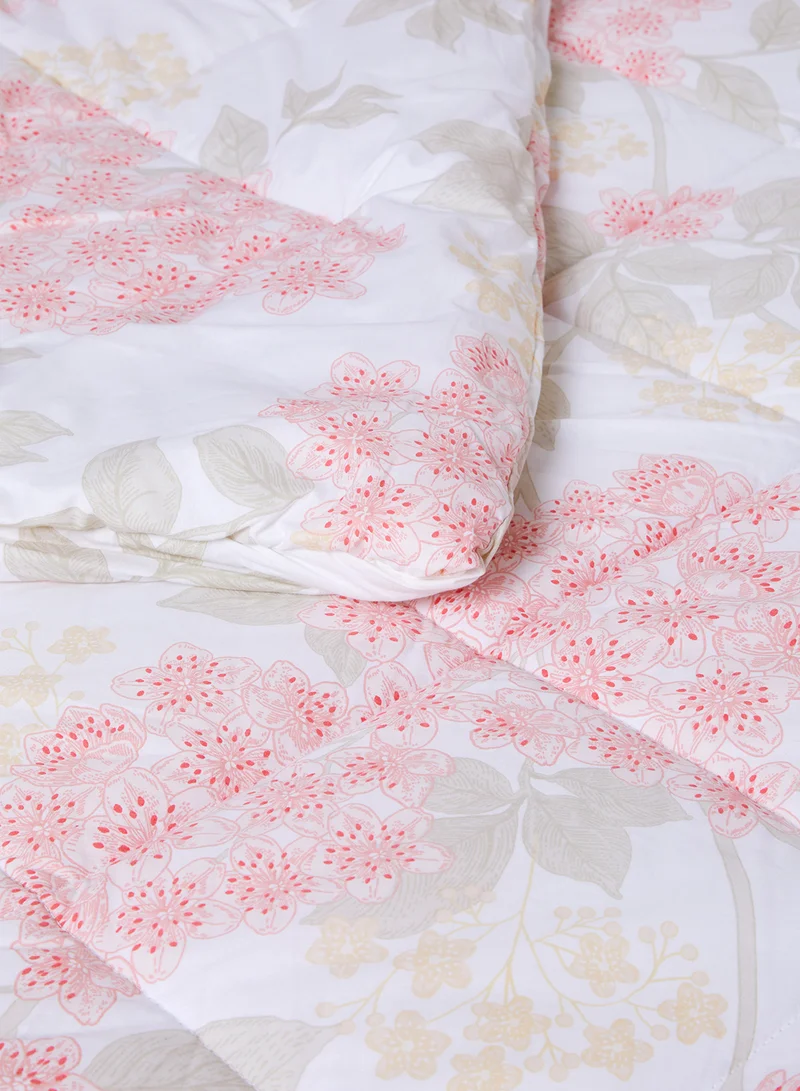 Noon East Comforter Set With Pillow Cover 50X75 Cm, Comforter 240X200 Cm - For Queen Size Mattress - 100% Cotton Cordelia Percale - Sleep Well Lightweight And Warm Bed Linen Cordelia Blush