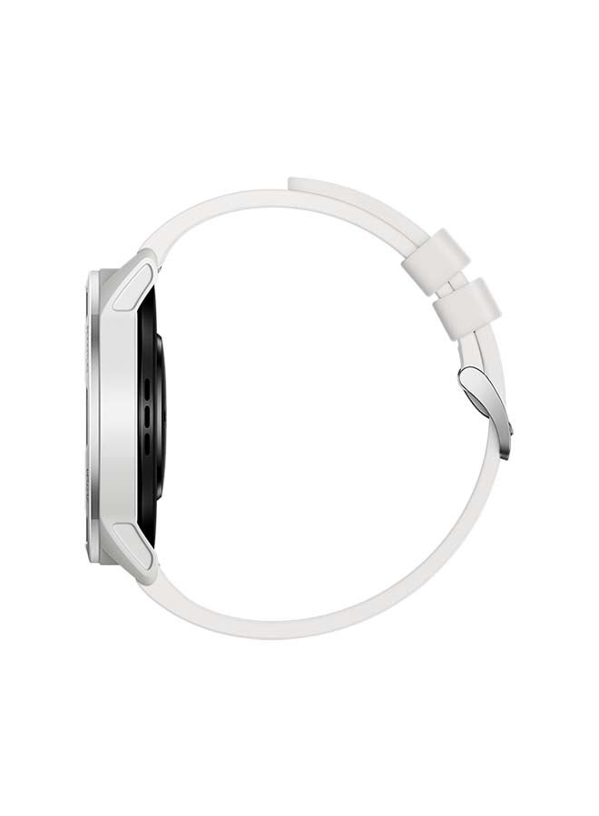 Xiaomi - Watch S1 Active 1.43" Touch Screen AMOLED Display 5ATM Water Resistant 12 Days Battery Life GPS 117 Fitness Modes 200+ Faces Bluetooth Phone Call NFC Support Moon White - Image 1