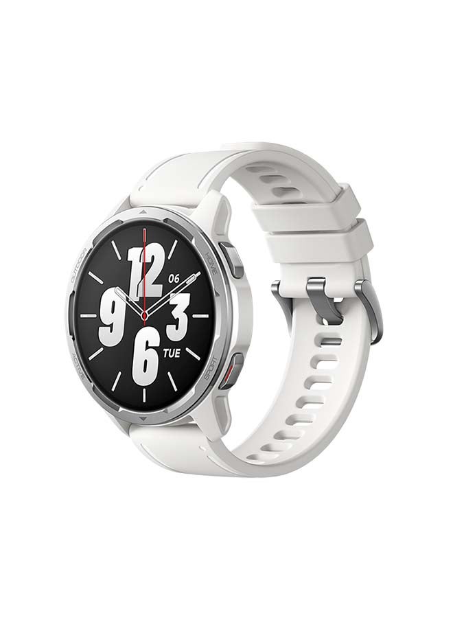 Xiaomi - Watch S1 Active 1.43" Touch Screen AMOLED Display 5ATM Water Resistant 12 Days Battery Life GPS 117 Fitness Modes 200+ Faces Bluetooth Phone Call NFC Support Moon White - Image 1
