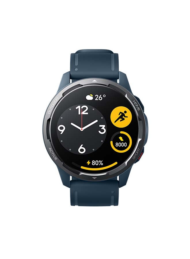 Xiaomi - Watch S1 Active 1.43" Touch Screen AMOLED Display 5ATM Water Resistant 12 Days Battery Life GPS 117 Fitness Modes 200+ Watch Faces Bluetooth Phone Call NFC Support Ocean Blue - Image 1