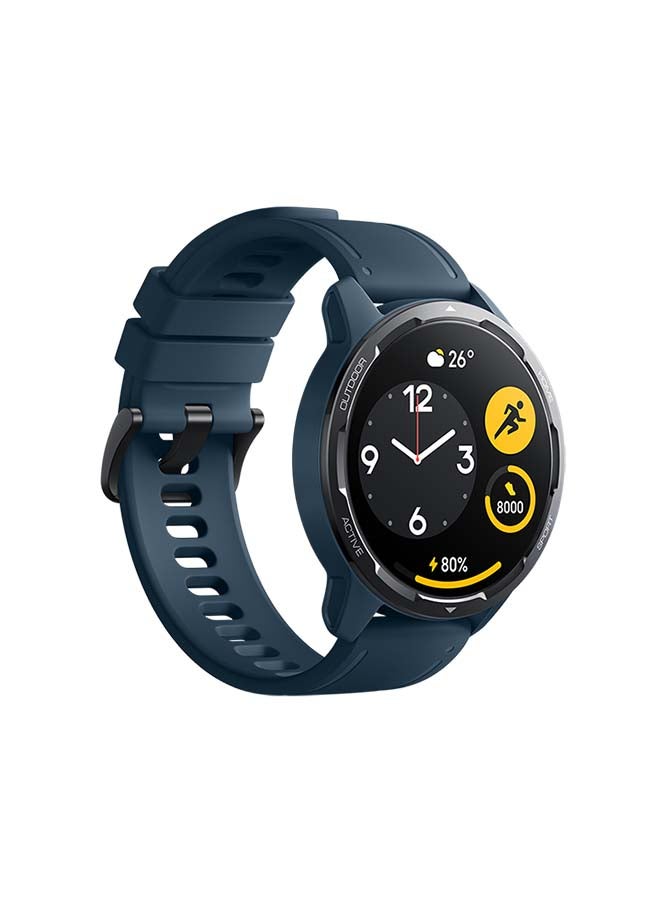 Xiaomi - Watch S1 Active 1.43" Touch Screen AMOLED Display 5ATM Water Resistant 12 Days Battery Life GPS 117 Fitness Modes 200+ Watch Faces Bluetooth Phone Call NFC Support Ocean Blue - Image 1