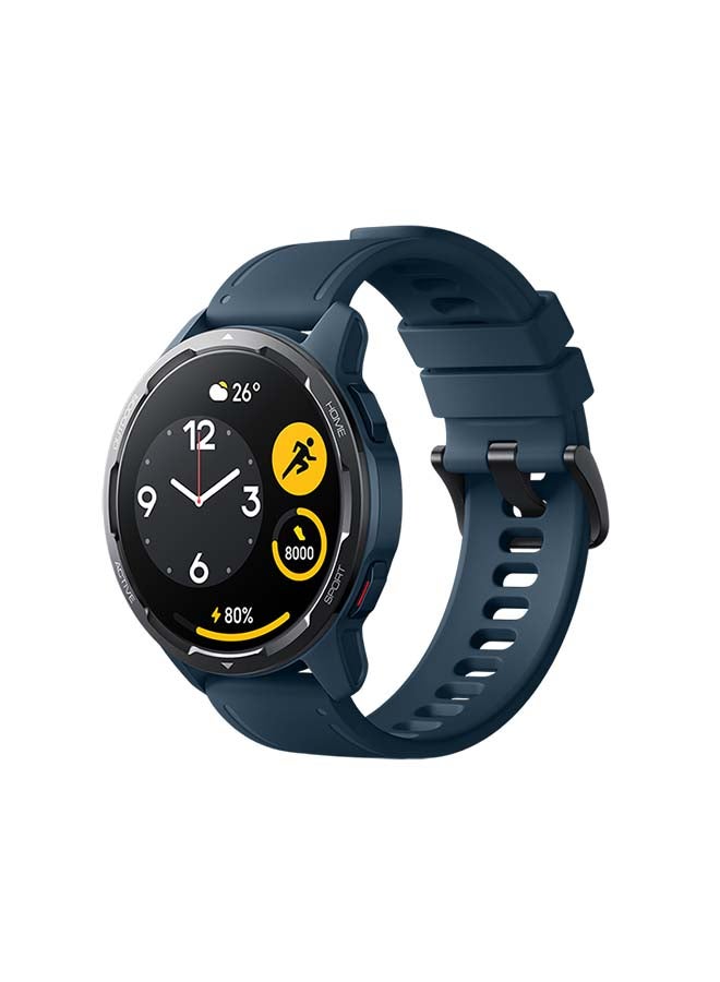 Xiaomi - Watch S1 Active 1.43" Touch Screen AMOLED Display 5ATM Water Resistant 12 Days Battery Life GPS 117 Fitness Modes 200+ Watch Faces Bluetooth Phone Call NFC Support Ocean Blue - Image 1