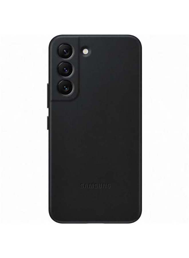 Samsung - Protective Leather Case Cover For S22 black - Image 1