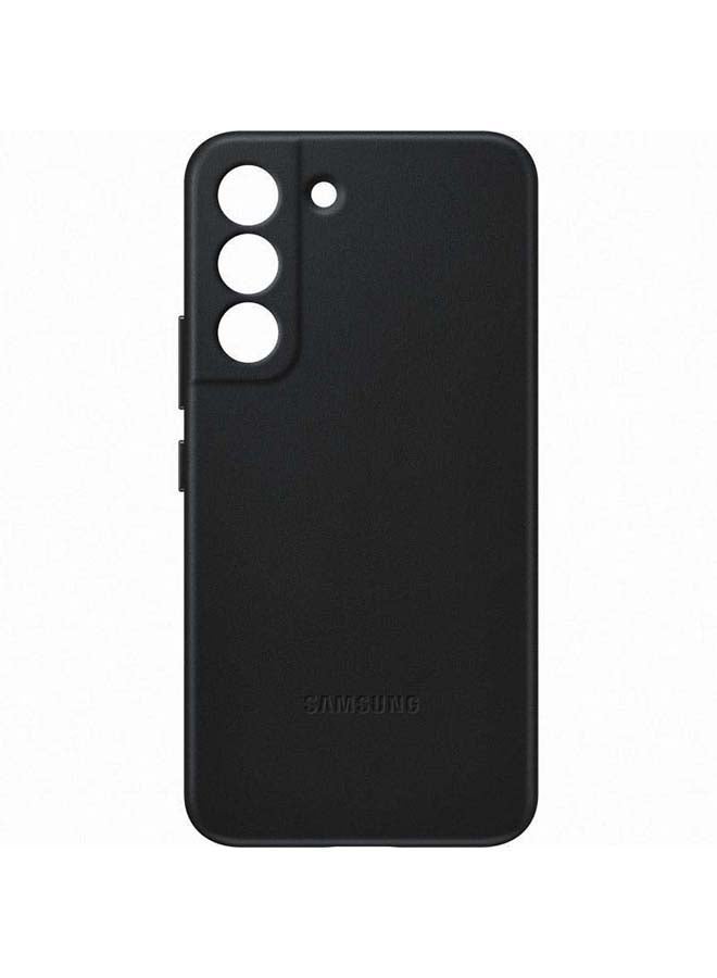 Samsung - Protective Leather Case Cover For S22 black - Image 1