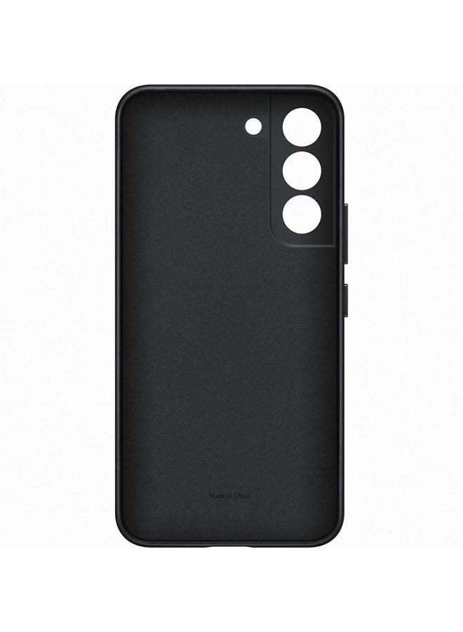 Samsung - Protective Leather Case Cover For S22 black - Image 1