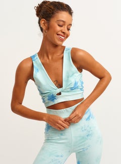 أو إكس إكس أو Sport Bustier With Fashionable Cut Out Optics Blue  - Image 3