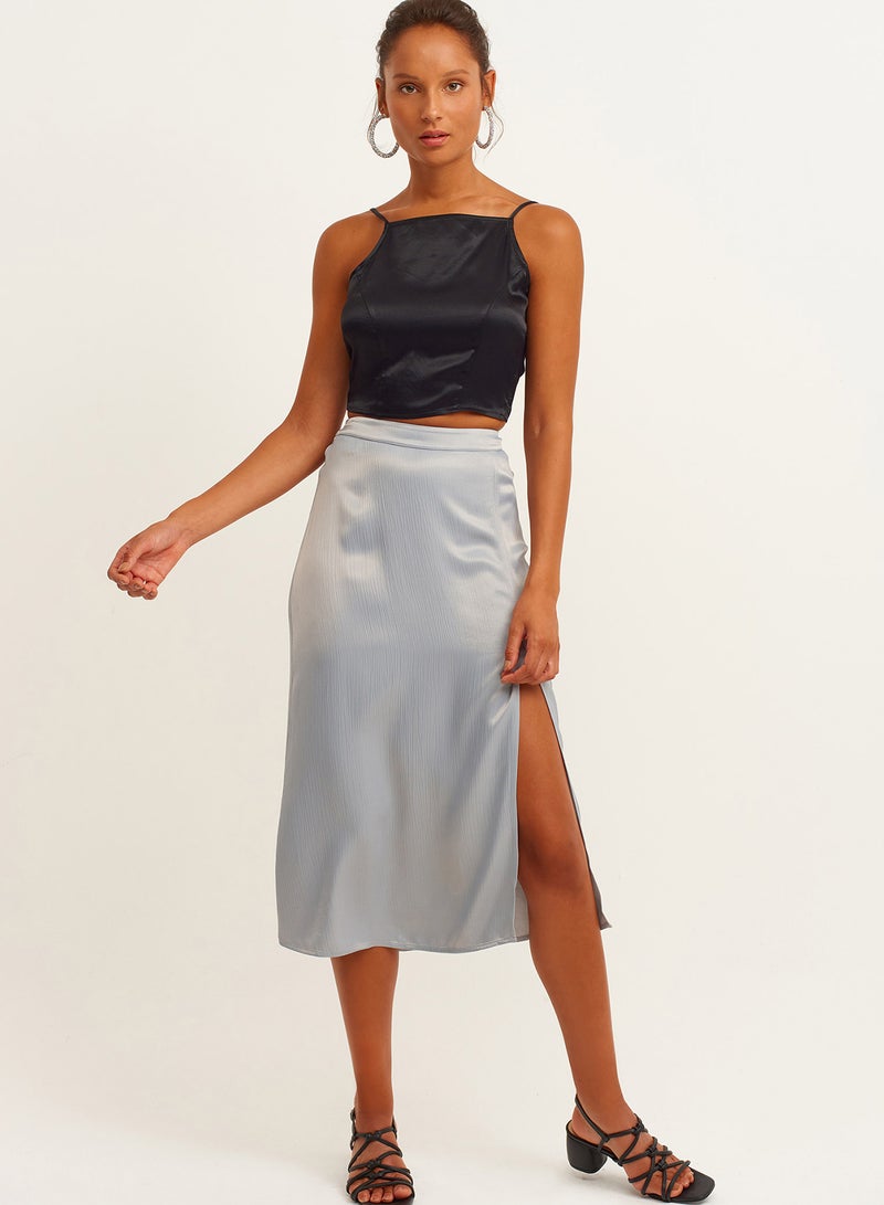 OXXO Crop Top With Thin Straps Black - Image 3