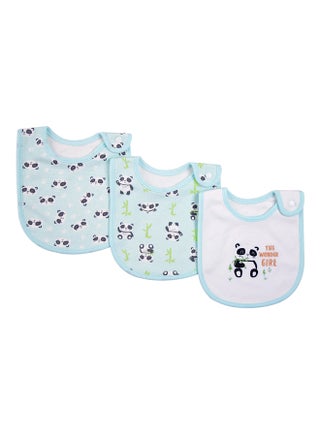 3-Piece Cute Animals Embroidered Soft Cotton And Skin Friendly Children Bibs - v1647260252/N26426240A_1