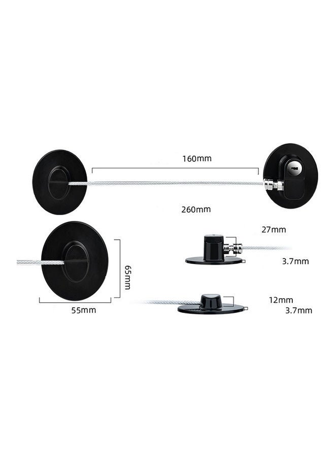 Refrigerator Window Door And Cupboard Cabinet Adhesive Children Safety Lock - Image 4