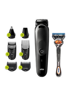 BRAUN MGK5260 Fusion 5 ProGlide Razor Set Black/Blue/Orange  - Image 1