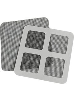 Generic 12 Pack Window And Door Repair Kit Fiberglass Repair Screen Patches Strong Adhesive Grey  - Image 1