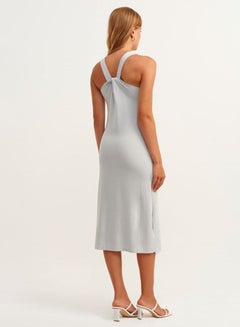 Knot Back Midi Dress Greylag - v1647263885/N52869265V_3