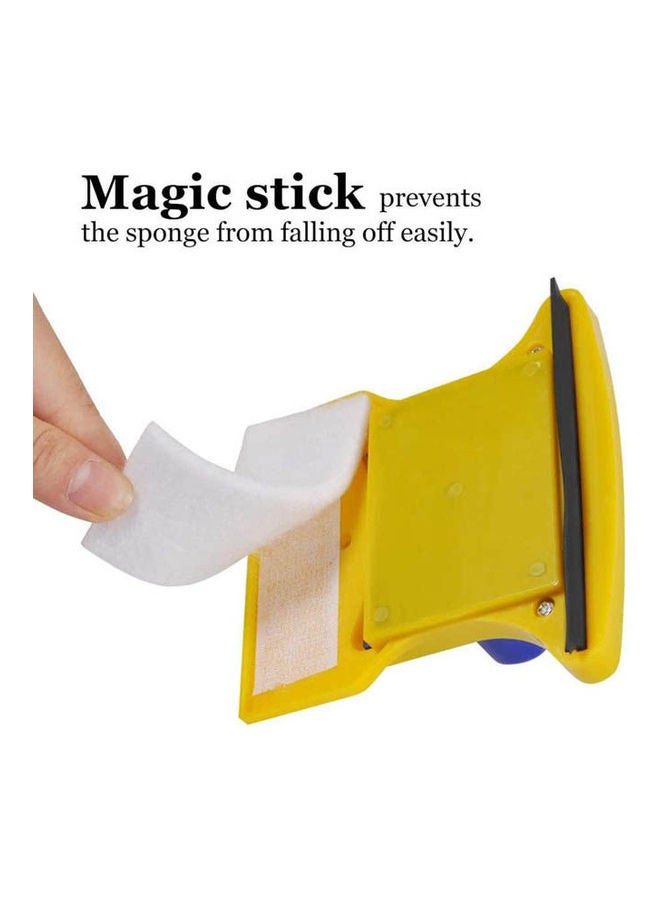 Generic - Magnetic Glass Cleaner Double-Side Wiper Square Shape Window Multicolour - Image 1