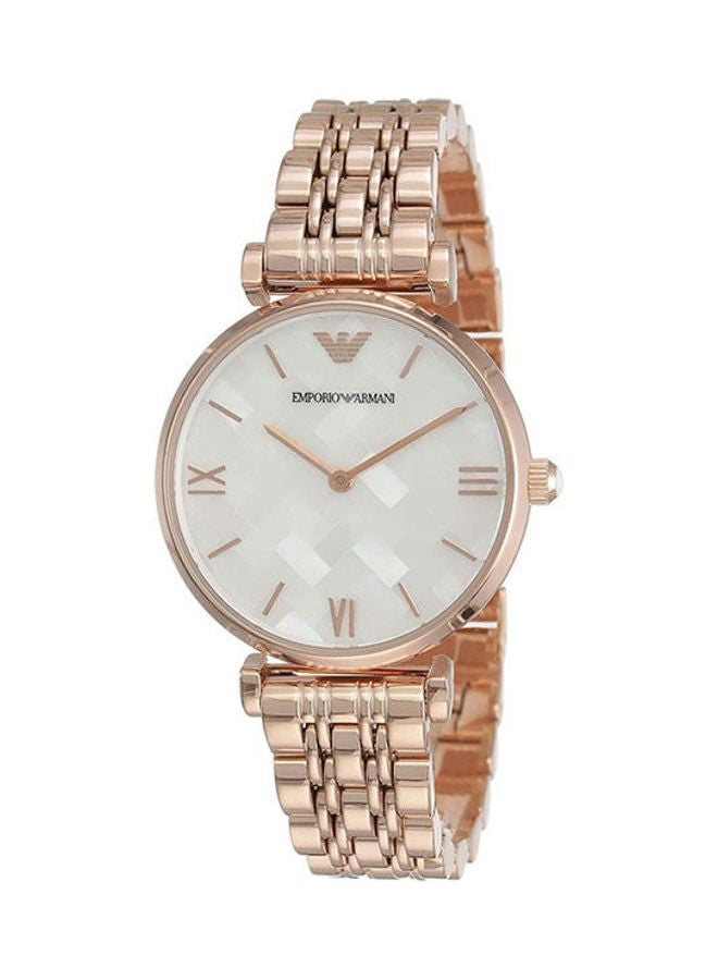 امبوريو ارماني ساعة يد بعقارب وسوار من الإستانلس ستيل طراز AR11110 للنساء - Image 2