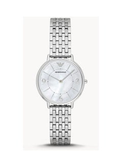 امبوريو ارماني ساعة يد بعقارب وسوار من الإستانلس ستيل طراز AR2507 للنساء  - Image 1
