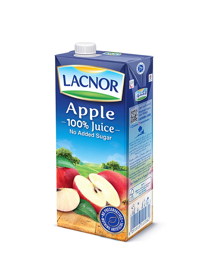 Lacnor Apple Juice No Added Sugar 1Liters  - Image 1