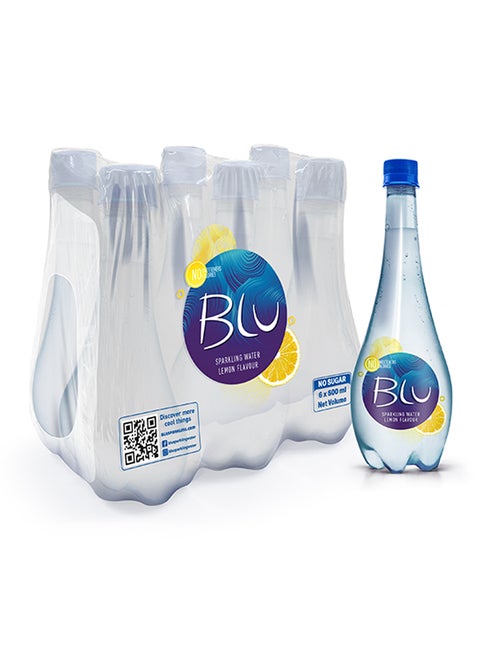 Sparkling Lemon Water, No Added Sugar, Zero Calaroies Lemon 500ml Pack of 6