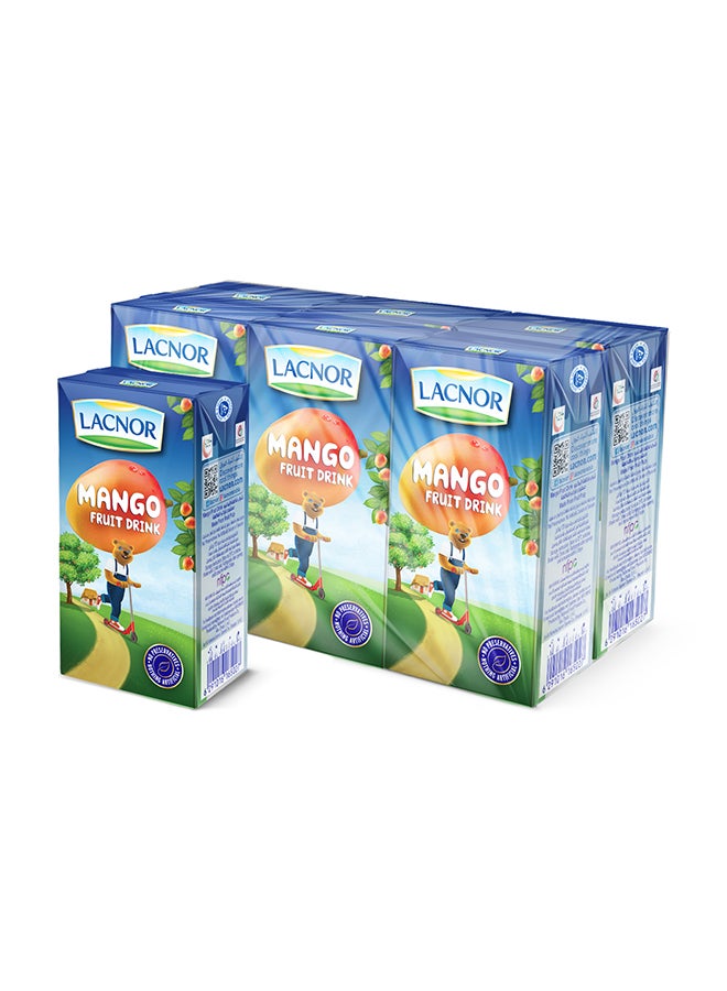 Lacnor Essentials Mango Fruit Drink Enriched 125ml Pack of 6