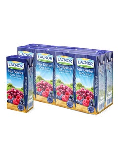 Essentials Mix Berries 100 Percent Juice, No Added Sugar 180ml Pack of 8