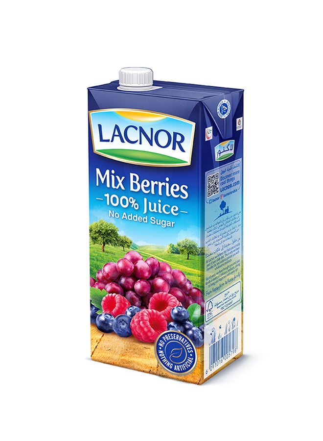 Lacnor Essentials Mix Berries 100 Percent Juice With No Added Sugar Mixed Berries 1Liters  - Image 1