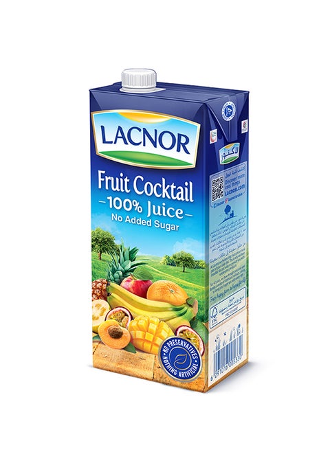 Essentials Fruit Cocktail 100 Percent Juice, No Added Sugar Mixed Fruits 1Liters
