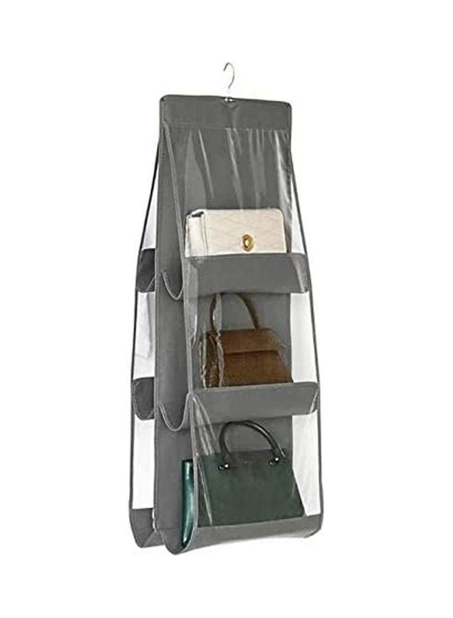Generic Hanging Purse Handbag Organizer Grey 85x34cm  - Image 1