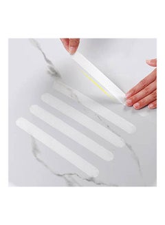 Generic 6PCS Anti Non Slip Safety Shower Stickers Clear 0.79x15inch  - Image 2