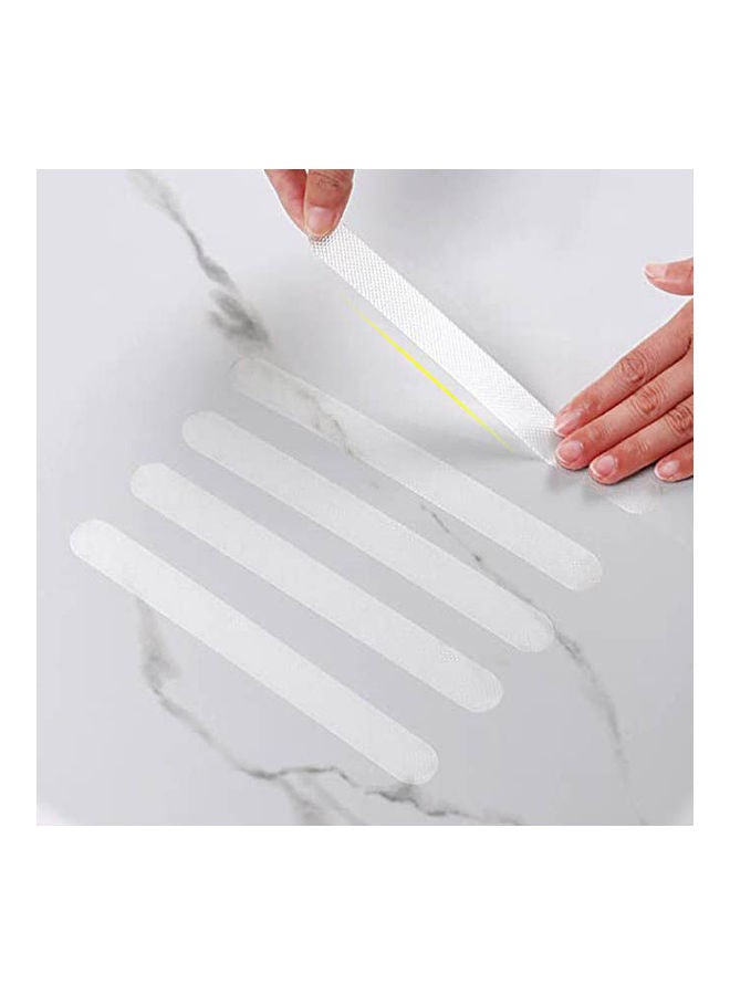 ماركة غير محددة 6PCS Anti Non Slip Safety Shower Stickers Clear 0.79x15inch  - Image 2
