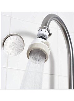 Generic 360°Swivel Faucet Splash,Faucet Sprayer Three Gear Adjustable,Water Saver Water Flow Settings For Kitchen White  - Image 2