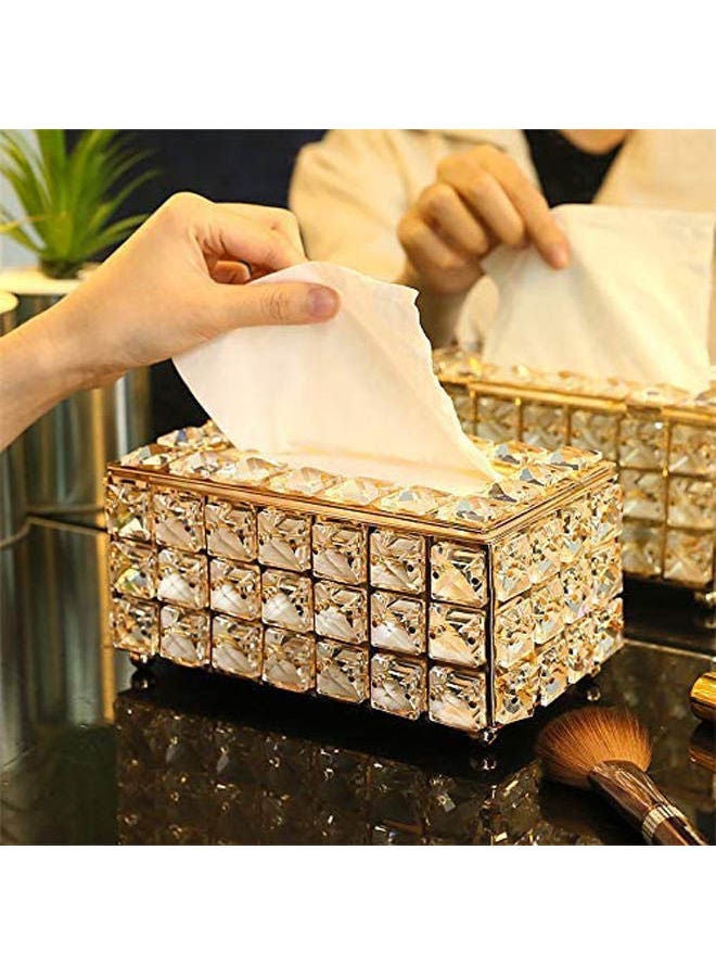 ماركة غير محددة علبة مناديل كريستال مزخرفة  - Image 1