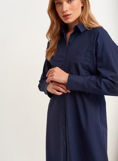 Plain Detailed Dress Blue - v1647272125/N52868011V_3