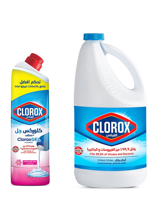 Bleach 1.89L with Floral Gel Cleaner Set Multicolour 750ml - v1647272594/N52784163A_1