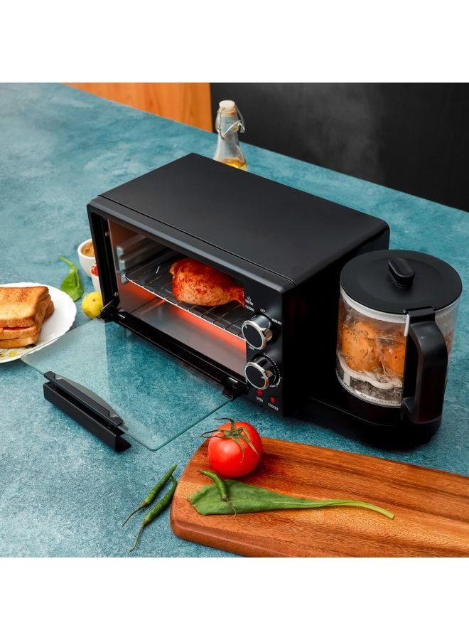 GEEPAS Multi-Function Breakfast Maker Oven | 800ml Health Pot | Kettle for Boiling Water 9 L 1050 W GBM63048 Black - Image 5