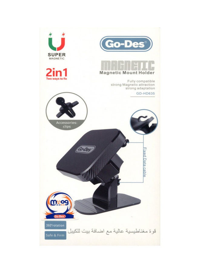 GO-DES - Magnetic Mount Holder Black - Image 1