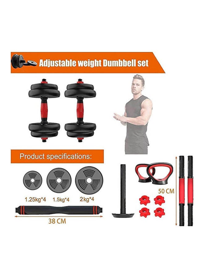 SportQ - Adjustable Dumbbell Set, 6 in 1 Dumbbell Multi-Functional Free Dumbbell Kittlebell, Push Up & Pressure Training at Home Gym - Image 1