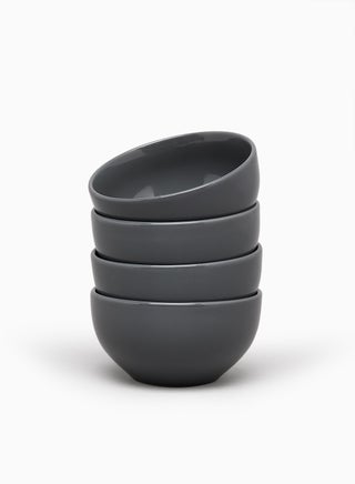 4-Piece Stoneware Bowls Set Medium Grey 5.5inch - v1647333199/N27407600A_1