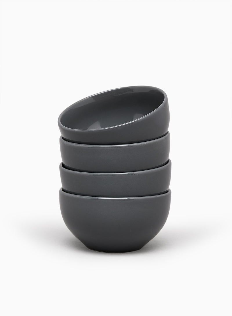 Noon East 4-Piece Stoneware Bowls Set Medium Grey 5.5inch  - Image 1