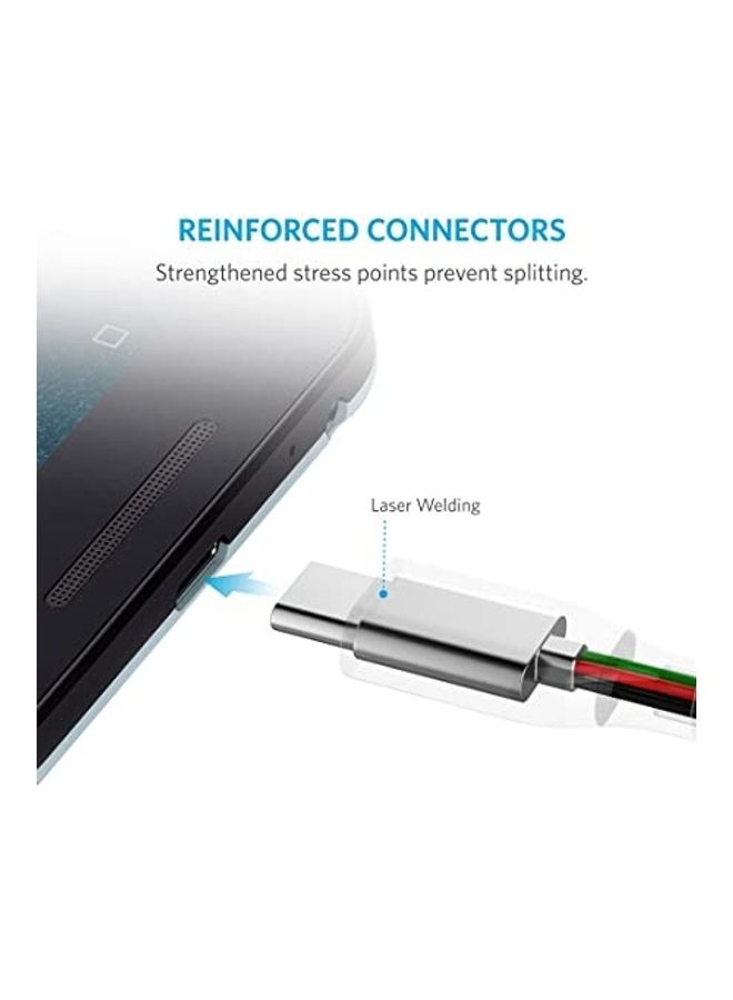 HUAWEI - USB Type-C to USB Type-C High-Speed Data Cable White - Image 1