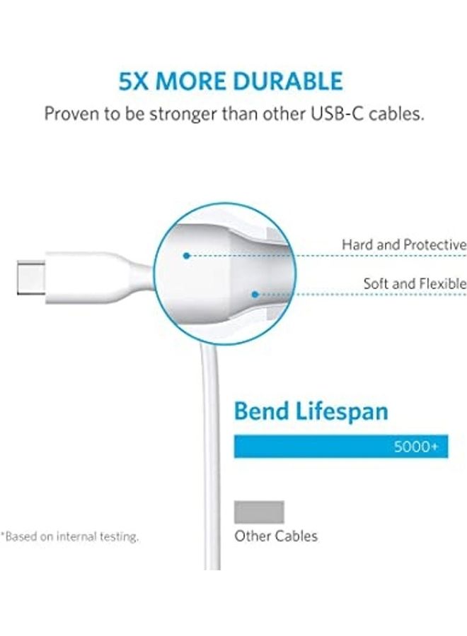 HUAWEI - USB Type-C to USB Type-C High-Speed Data Cable White - Image 1