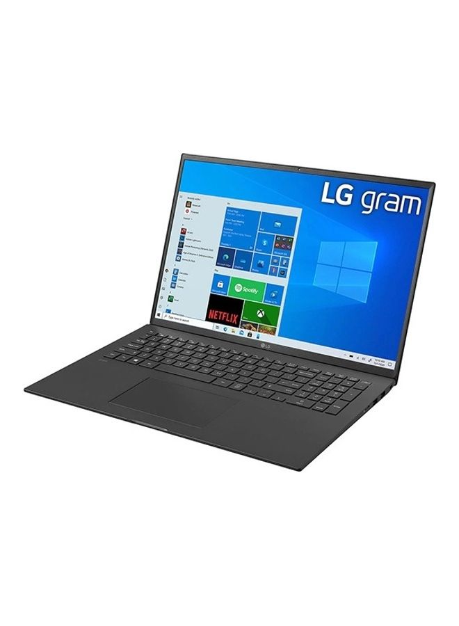 إل جي - كمبيوتر جرام بشاشة مقاس 17 بوصة بدقةٍ عالية الوضوح رباعية، ومعالج كور i7-1165G7 من الجيل 11، وذاكرة رام سعة 16 جيجابايت، ومحرك أقراص SSD سعة 1 تيرابايت، وبطاقة رسومات إنتل أيريس XE english_arabic أسود - Image 1