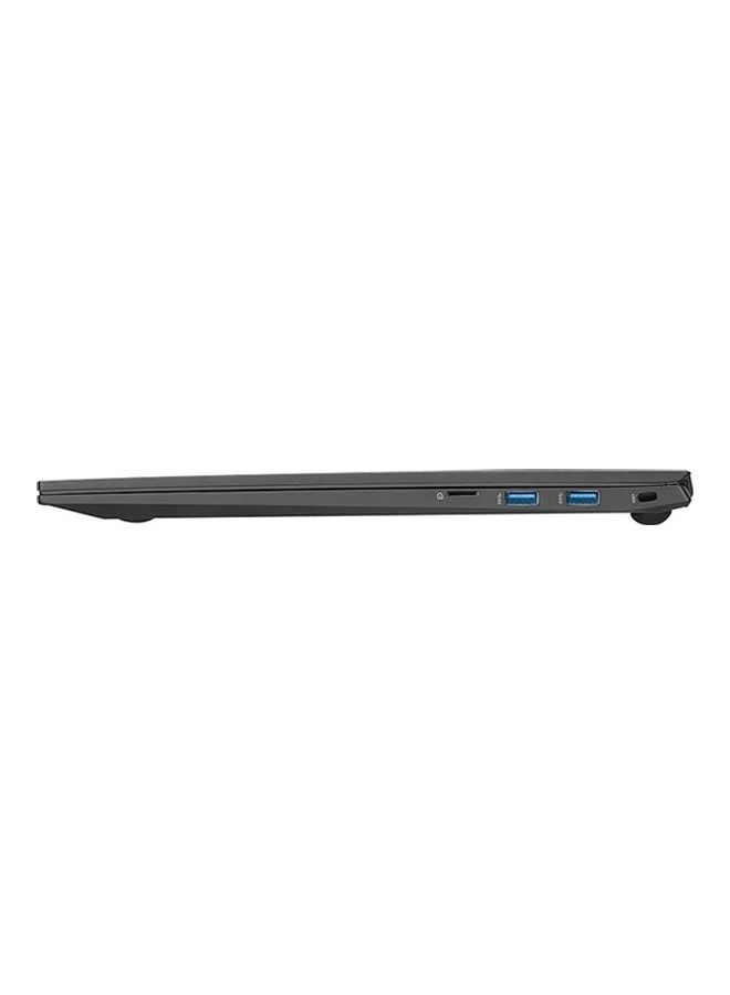 إل جي - كمبيوتر جرام بشاشة مقاس 17 بوصة بدقةٍ عالية الوضوح رباعية، ومعالج كور i7-1165G7 من الجيل 11، وذاكرة رام سعة 16 جيجابايت، ومحرك أقراص SSD سعة 1 تيرابايت، وبطاقة رسومات إنتل أيريس XE english_arabic أسود - Image 1