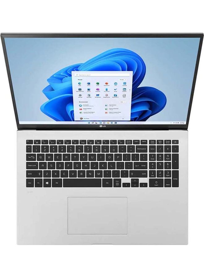 إل جي - كمبيوتر جرام بشاشة مقاس 17 بوصة بدقةٍ عالية الوضوح رباعية، ومعالج كور i7-1165G7 من الجيل 11، وذاكرة رام سعة 16 جيجابايت، ومحرك أقراص SSD سعة 1 تيرابايت، وبطاقة رسومات إنتل أيريس XE english_arabic فضي - Image 1