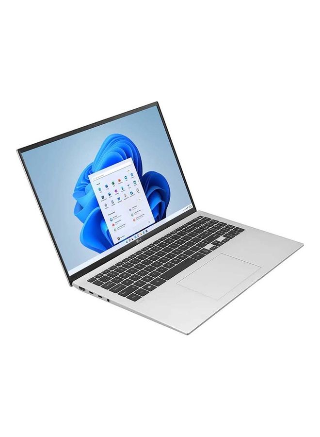 إل جي - لابتوب جرام بشاشة مقاس 16 بوصة بدقة رباعية عالية الوضوح ومعالج كور i7-1165G7 من الجيل الحادي عشر/ ذاكرة رام سعة 16 جيجابايت/ محرك أقراص SSD سعة 1 تيرابايت/ بطاقة رسومات إنتل أيريس XE/ نظام تشغيل ويندوز 10 هوم (64 بت) الإنجليزية/العربية فضي - Image 1