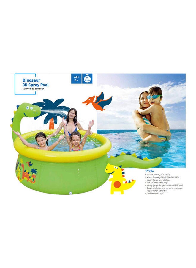 Jilong Avenli Round Kiddie Pool Dinosaur 3D Spray Pool 1.75x62cm  - Image 2