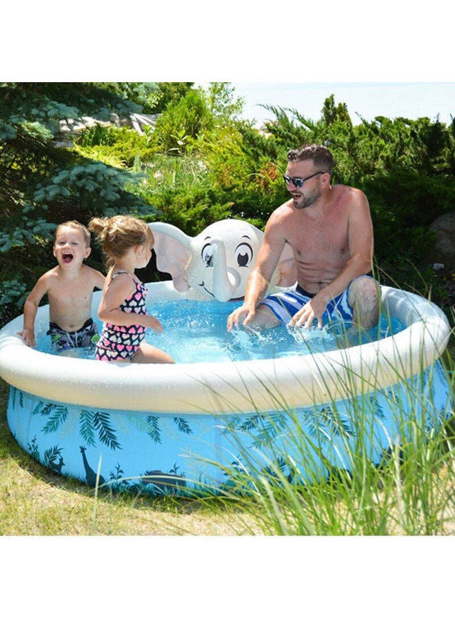 Jilong Avenli Elephant 3D Spray Inflatable Mini Swimming Pool 6.75x 18.5cm  - Image 2